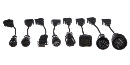 Kompletná sada OBD-II redukcií pre nákladné vozidlá MECHANIC CABLE SET 2, 8 ks
