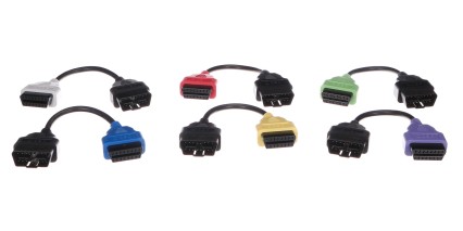 Kompletná sada OBD-II redukcií FiatECUScan pre osobné autá MECHANIC CABLE SET 3, 6 ks