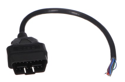 OBD-II predlžovací kábel samec s 16 pinmi zakončený 30 cm káblami MECHANIC CABLE 28