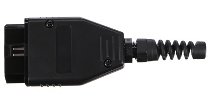 Zástrčka OBD-II s 16 pinmi na montáž vlastného kábla MECHANIC CABLE 29, čierna