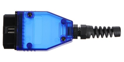 Zástrčka OBD-II s 16 pinmi pre montáž vlastného kábla MECHANIC CABLE 31, modrá