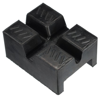 Gumená podložka pre skladací podstavec pod auto MECHANIC CAR STAND, 83x62x40 mm