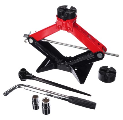 Nožnicový zdvihák s račňou SX SCISSOR JACK WIDE PAD 2,5T