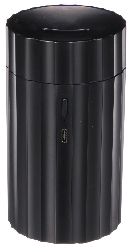 Aroma difuzér Car Flame do auta čierny 100 ml, USB-C, do držiaka na pitie