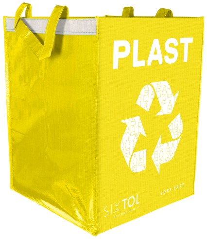 Taška na triedený odpad SORT EASY PLASTIC, 30x30x40 cm, 36 l