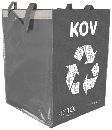 Taška na triedený odpad SORT EASY METAL, 30x30x40 cm, 36 l