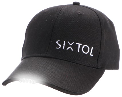 Šiltovka s LED svetlom B-CAP 25 lm, nabíjateľná, USB, univerzálna veľkosť, čierna