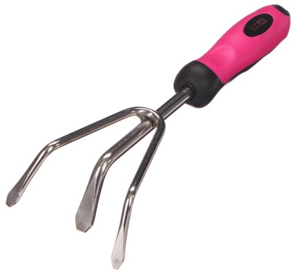 Ručný kultivátor GARDEN PINK ONE, nerez, 28 cm