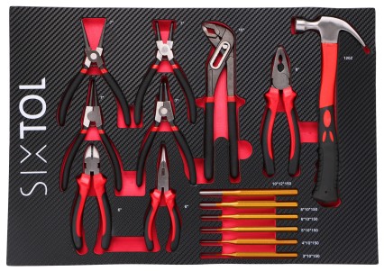 Modul s náradím do dielenského vozíka MECHANIC TOOL TRAY 4, 15 ks