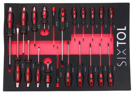 Modul s náradím do dielenského vozíka MECHANIC TOOL TRAY 8, 21 ks