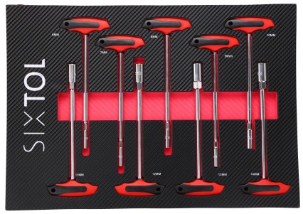 Modul s náradím do dielenského vozíka MECHANIC TOOL TRAY 9, 9 ks