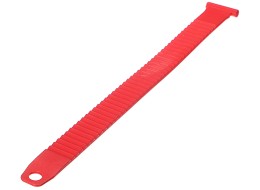Upínací pásik pre nosič bicyklov na ťažné zariadenie, dĺžka 27 cm, červený - náhradný diel
