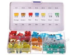 Sada nožových automobilových poistiek MECHANIC FUSE SET 1, 5-30A, 120 ks