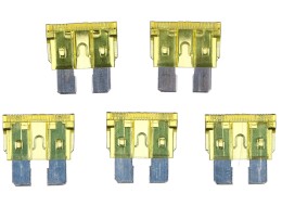 Sada nožových automobilových poistiek MECHANIC FUSE SET 20A, 100 ks