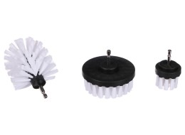 Sada kartáčov na vŕtačku na čistenie auta CAR DETAILING DRILL BRUSH 3 SOFT, 3 ks