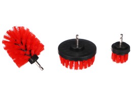 Sada kefiek na vŕtačku na čistenie auta CAR DETAILING DRILL BRUSH 3 MEDIUM, 3 ks