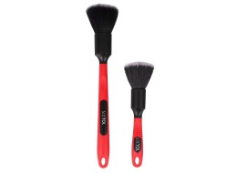 Sada precíznych štetcov na čistenie auta s ergo rukoväťou CAR DETAILING BRUSH 2 PRO, 2 ks