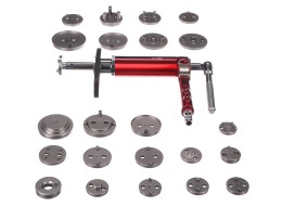 Pneumatický stláčač brzdových piestov MECHANIC BRAKE SET PNEU 23, sada 23 ks
