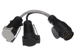 Káblová redukcia zástrčky ťažného zariadenia TRAILER CABLE 6, z 13pin na 7pin N+S, 35 cm