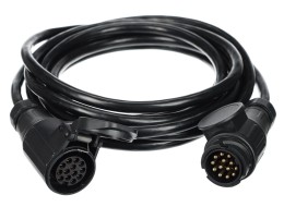Predĺžovací 13pinový kábel - závesná zásuvka + zástrčka TRAILER CABLE 8, 12V, 5m