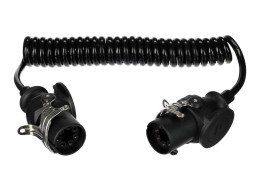 Prepojovací špirálový EBS kábel 7pin TRAILER CABLE 14, 24V, 3,5 m