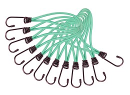 Sada upínacích gúm s kovovým hákom CARGO CORD SET 1, 21 cm, 12 ks