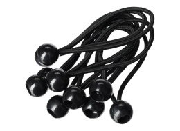 Sada upínacích gúm s guličkou CARGO CORD SET 3, 15 cm, 10 ks