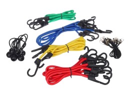Sada gumených upínacích popruhov/gumičiek CARGO CORD SET 26, 26 ks