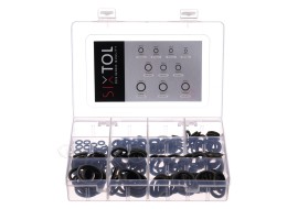 Sada tesniacich krúžkov z NBR a ocele MECHANIC RING SET 3, M6–M24, 180 ks