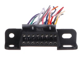 Zásuvka OBD-II s 16 pinmi ukončená 10 cm prepojovacími káblami MECHANIC CABLE 25