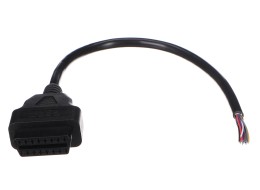 OBD-II predlžovací kábel samica s 16 pinmi zakončený 30 cm káblami MECHANIC CABLE 27