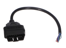 OBD-II predlžovací kábel samec s 16 pinmi zakončený 30 cm káblami MECHANIC CABLE 28