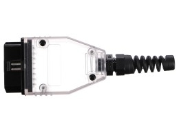 Zástrčka OBD-II s 16 pinmi pre montáž vlastného kábla MECHANIC CABLE 30, transparentná