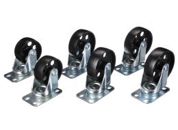 Pojazdné kolieska pre dielenský žeriav MECHANIC CRANE 2T, 6 ks - náhradný diel