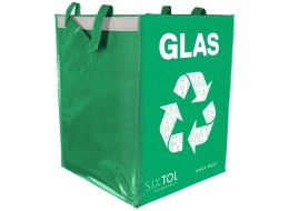 Taška na triedený odpad SORT EASY GLAS DE, 30x30x40cm, 36l