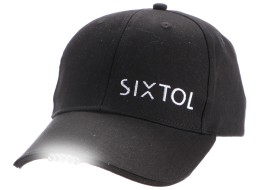 Šiltovka s LED svetlom B-CAP 25 lm, nabíjateľná, USB, univerzálna veľkosť, čierna
