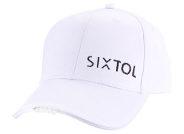 Šiltovka s LED svetlom B-CAP 25lm, dobíjacia, USB, univerzálna veľkosť, biela