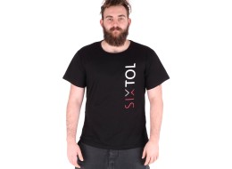 Tričko pánske T-SHIRT, čierna, veľkosť XL, 100% bavlna