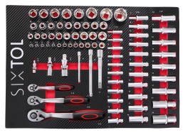 Modul s náradím do dielenského vozíka MECHANIC TOOL TRAY 1, 80 ks