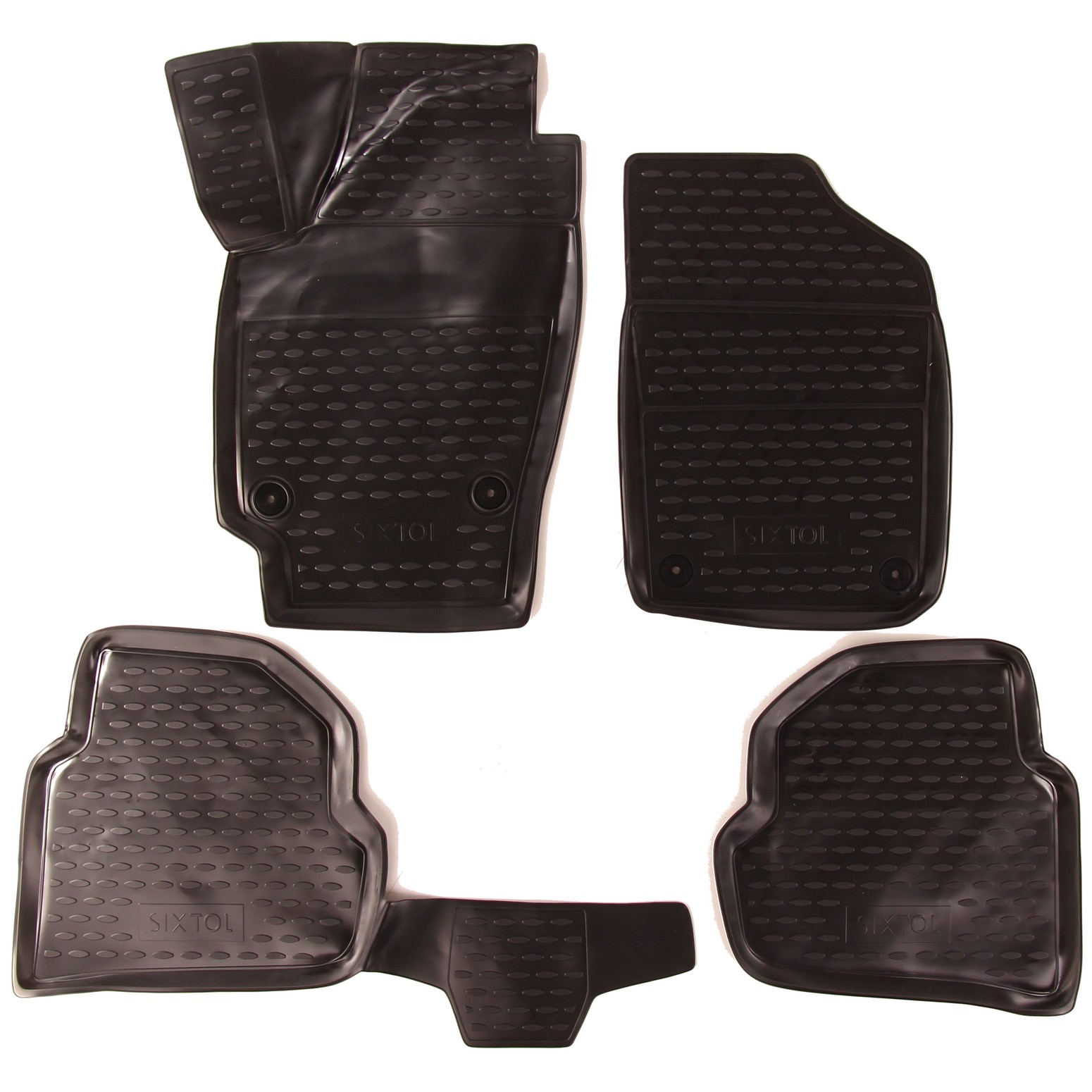 Sixtol 3D Gumené koberce VOLKSWAGEN Polo, 2010->, sedan