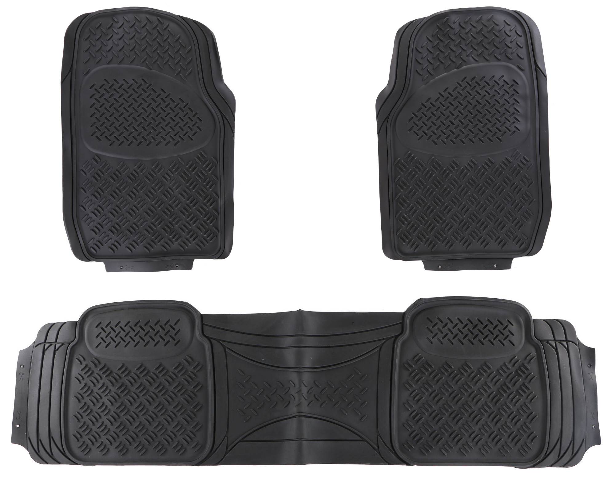 Univerzálne gumené autokoberce CAR MAT UNI SET 2, komplet, 3 ks