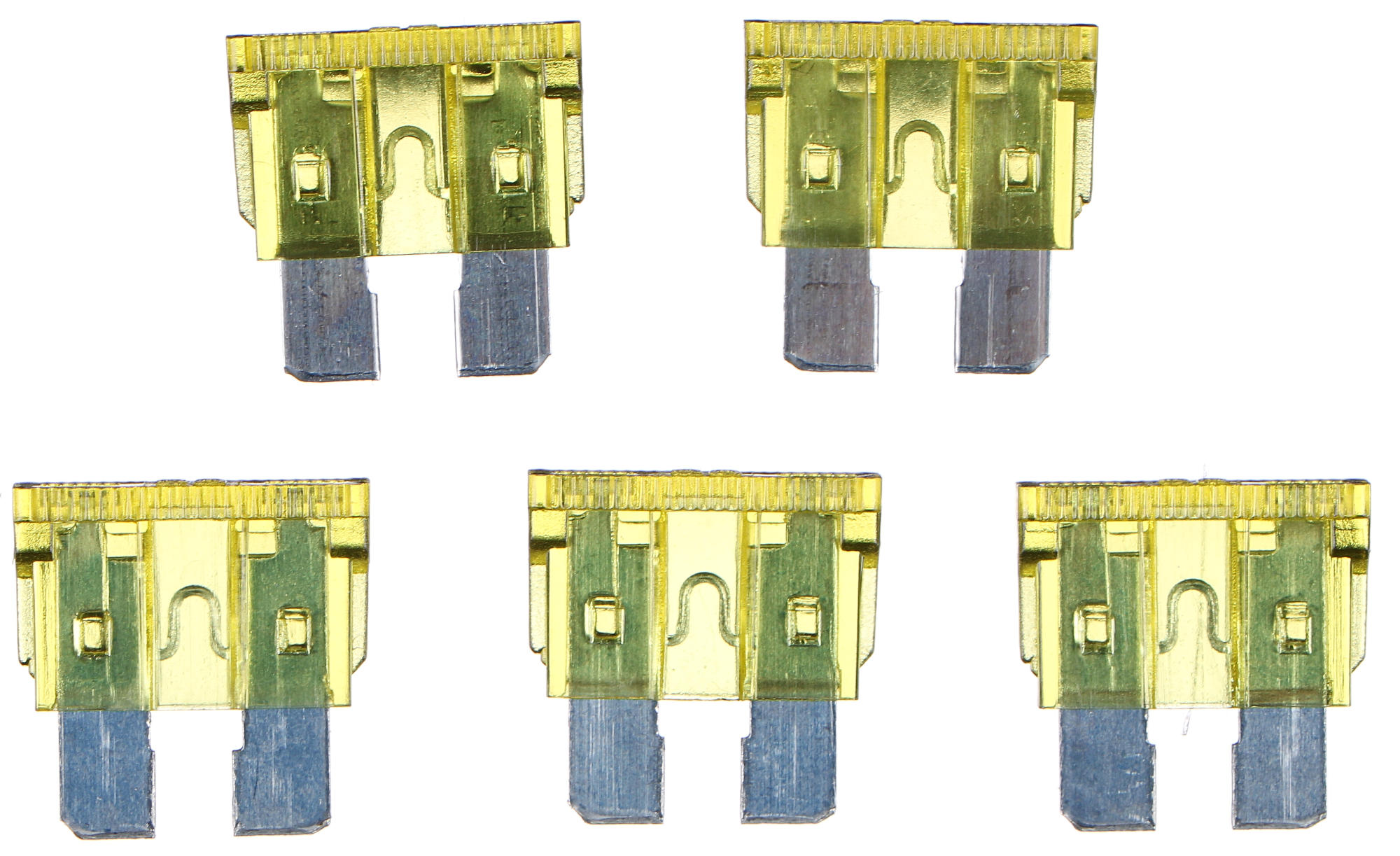 Sada nožových automobilových poistiek MECHANIC FUSE SET 20A, 100 ks