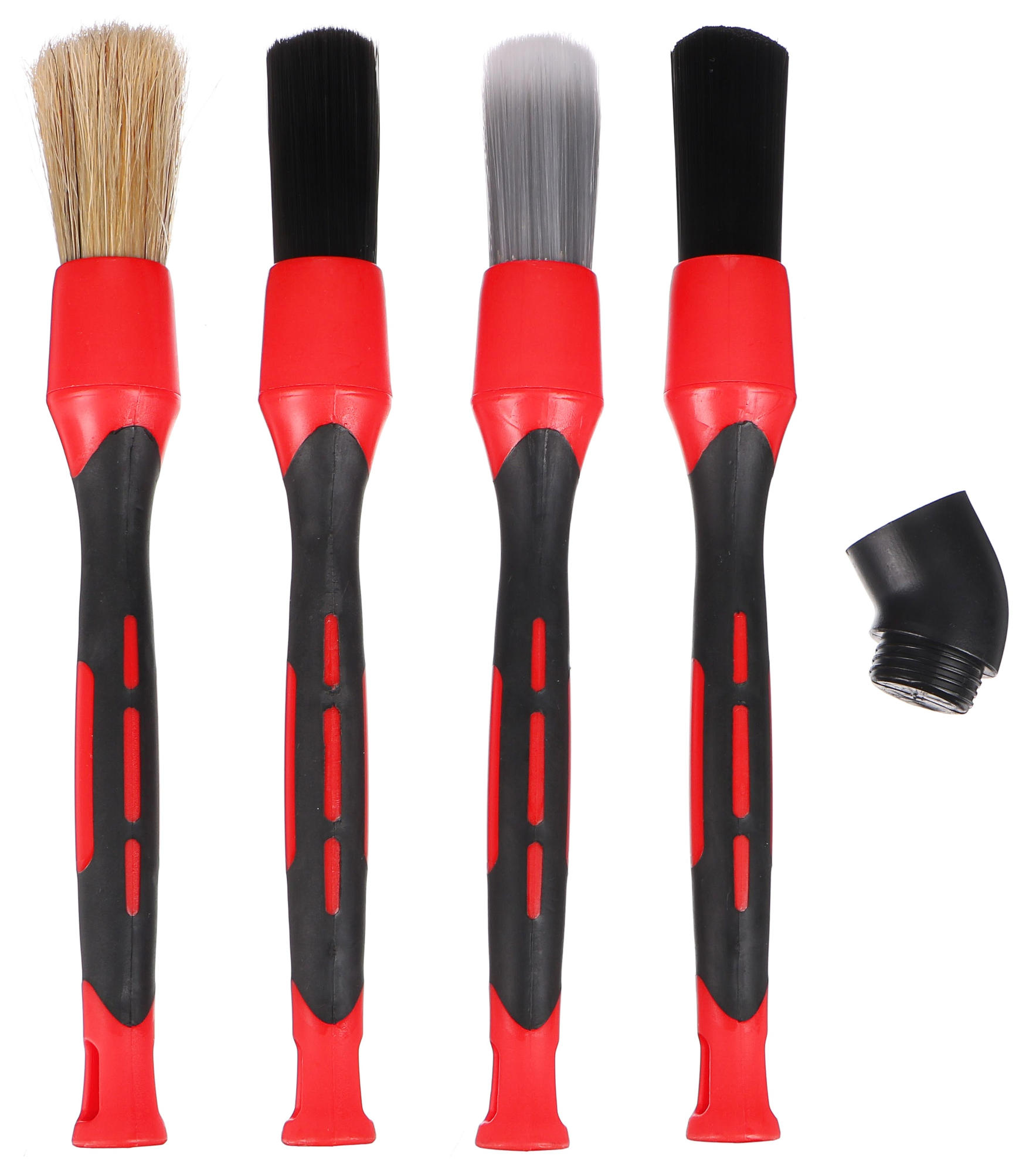 Sada precíznych štetcov s vymeniteľnými nástavcami na čistenie auta CAR DETAILING BRUSH 4