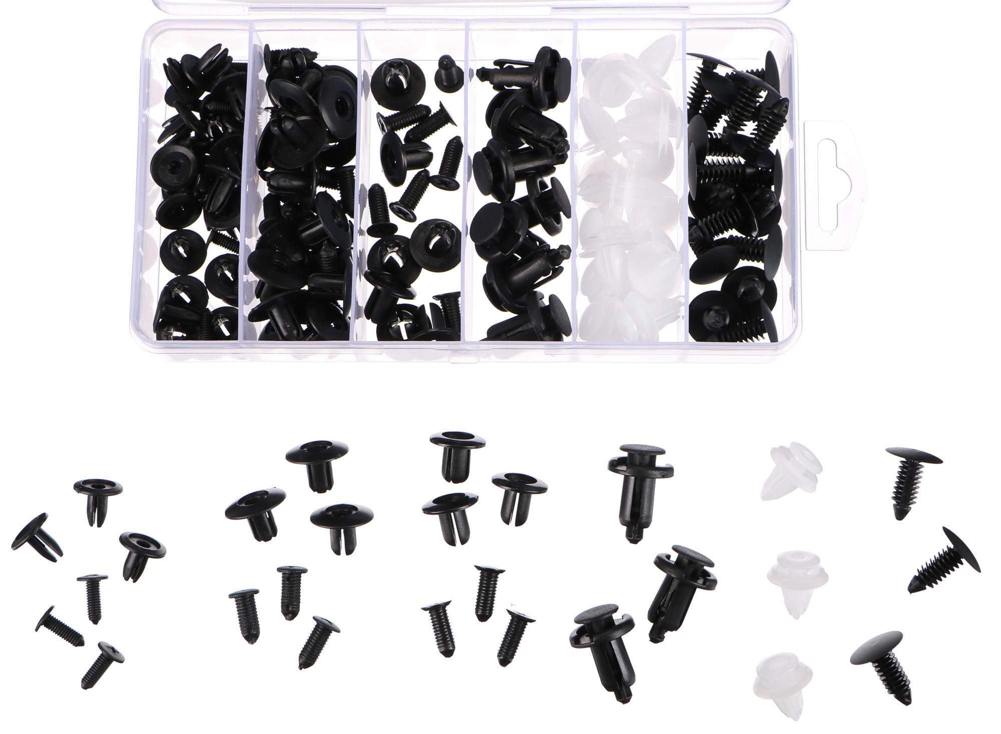 Sada spon, príchytiek a kolíkov pre čalúnenie vozidiel MECHNIC TRIM CLIP SET 100