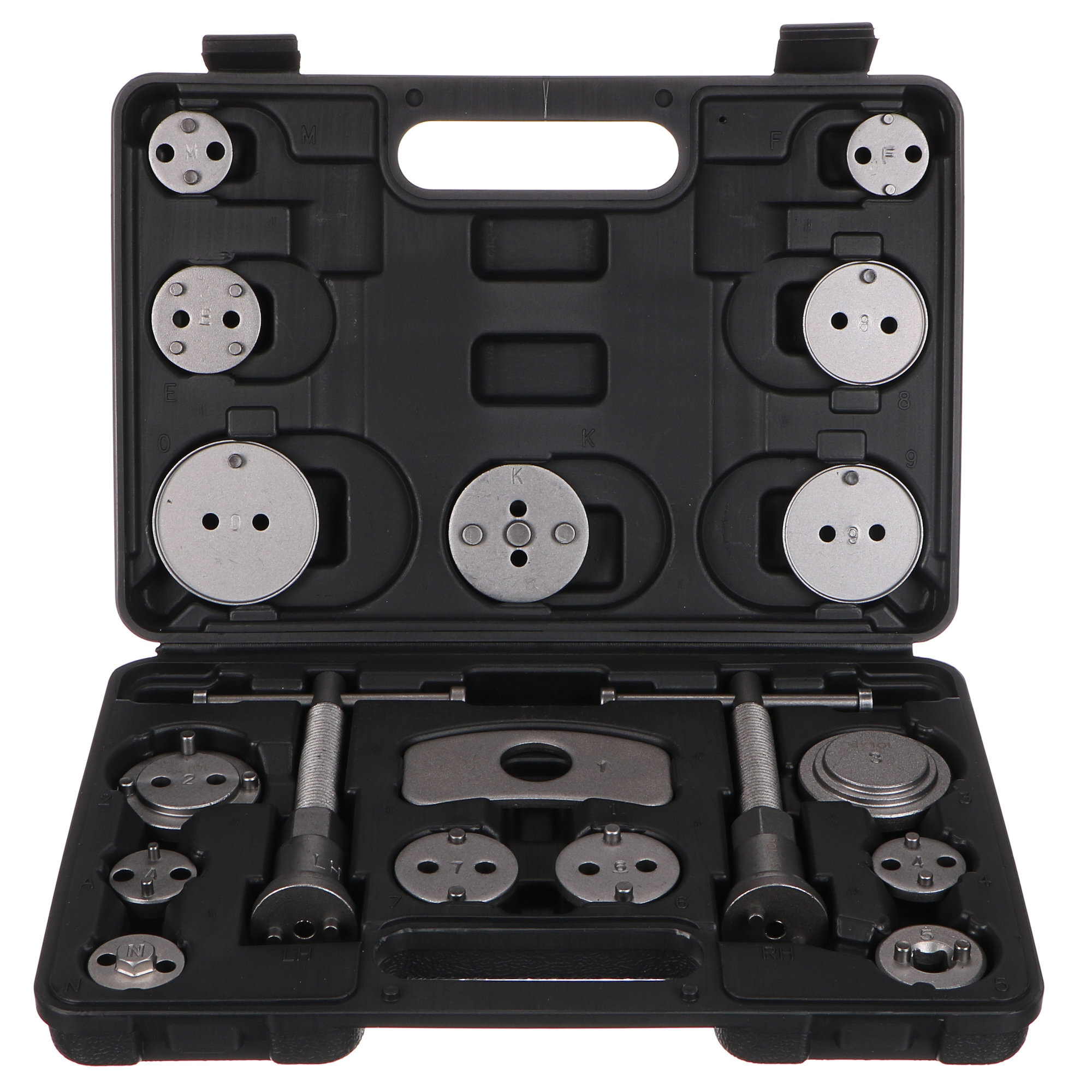 Stlačovač brzdových piestov MECHANIC BRAKE SET BLACK 18, sada 18 ks