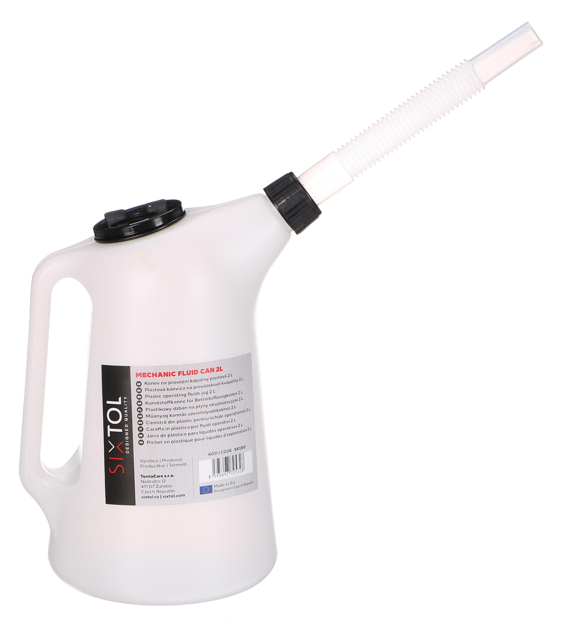 Krhla na prevádzkové kvapaliny plastová MECHANIC FLUID CAN 2L