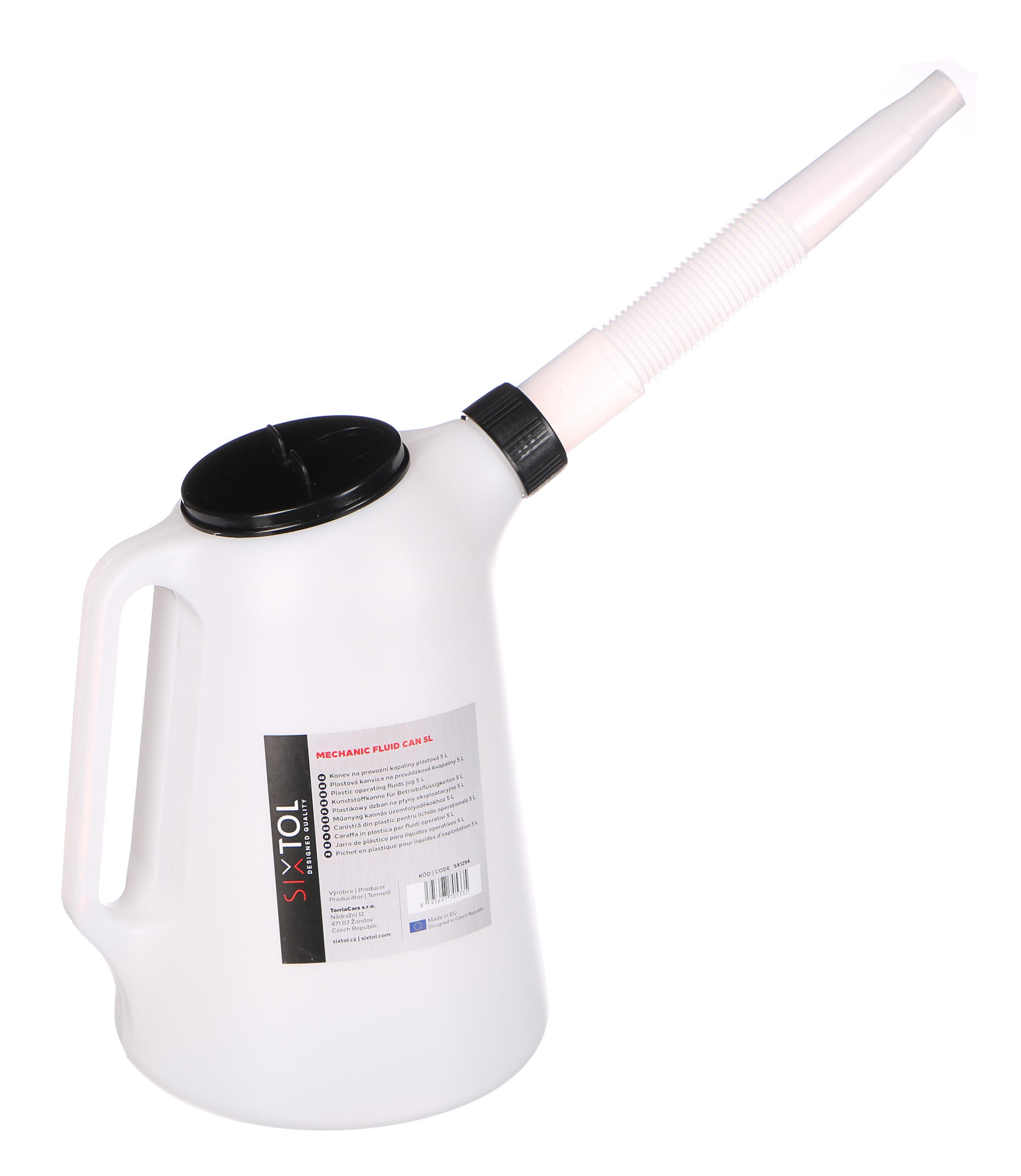 Krhla na prevádzkové kvapaliny plastová MECHANIC FLUID CAN 5L