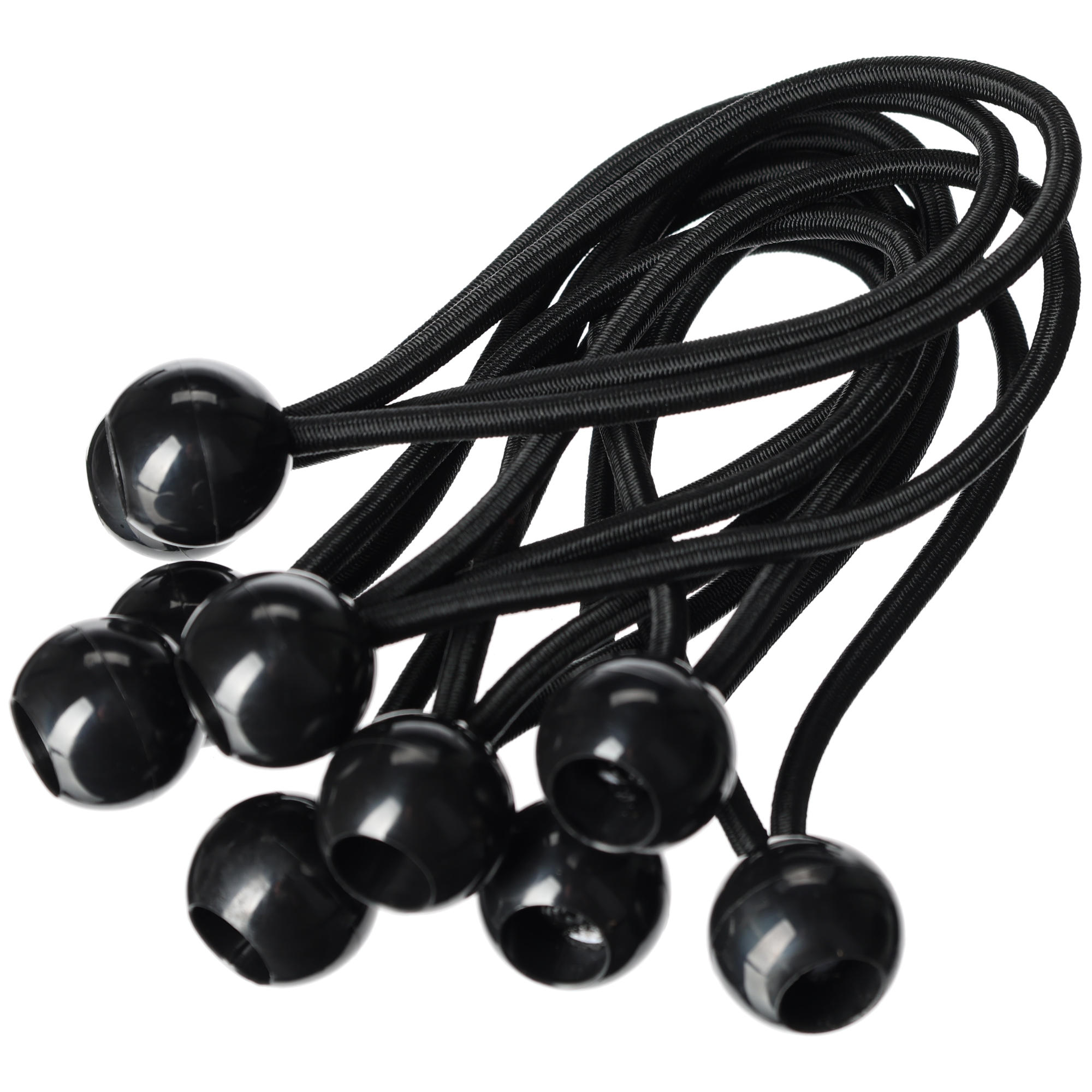 Sada upínacích gúm s guličkou CARGO CORD SET 3, 15 cm, 10 ks