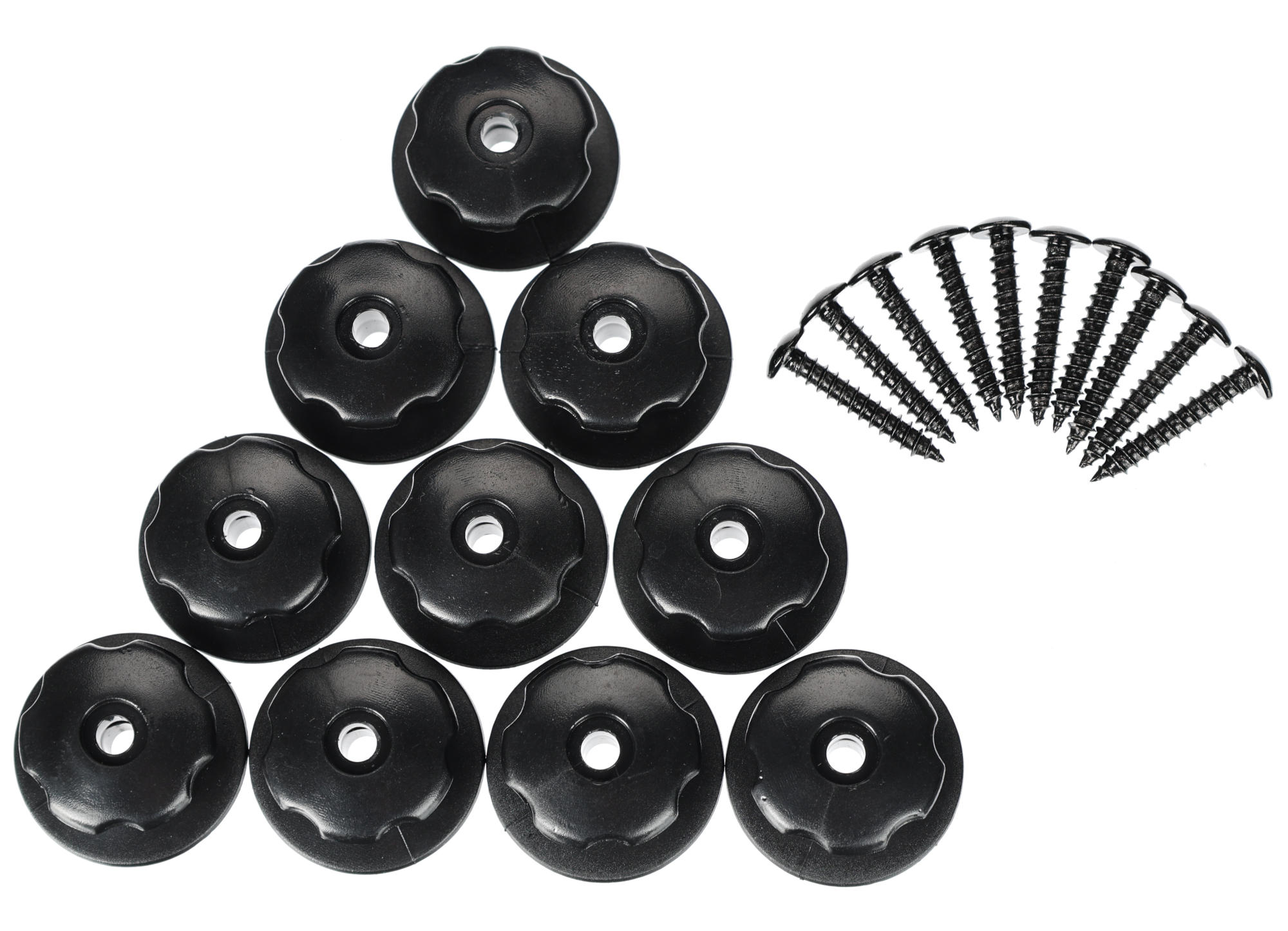 Sada háčikov so skrutkami na upevnenie siete/plachty k vozíku TRAILER HOOK SET 3, 10 ks