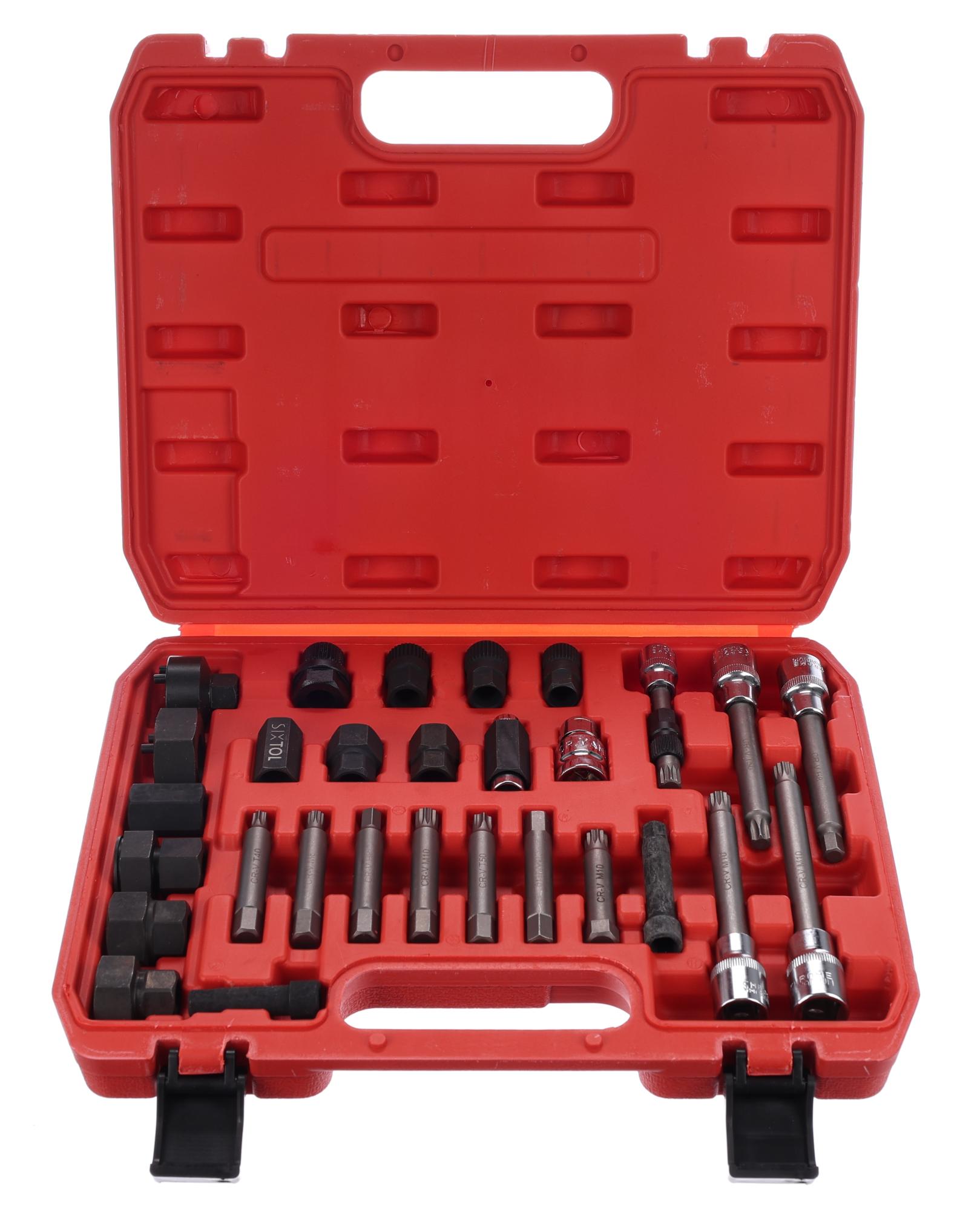 Sada na montáž a demontáž remeníc alternátora MECHANIC PULLEY SET 4, 30 ks